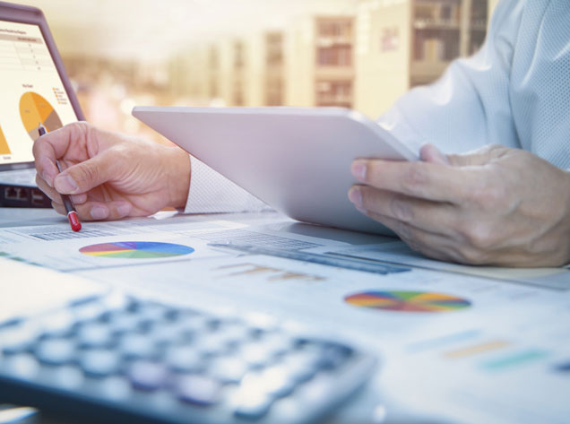 man and women looking out a window