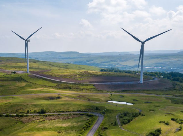 windmills in the country side