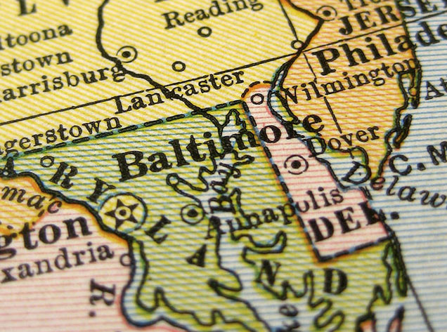 map of baltimore